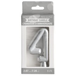 339967 Silver #4 Candle