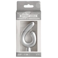 339969 Silver #6 Candle