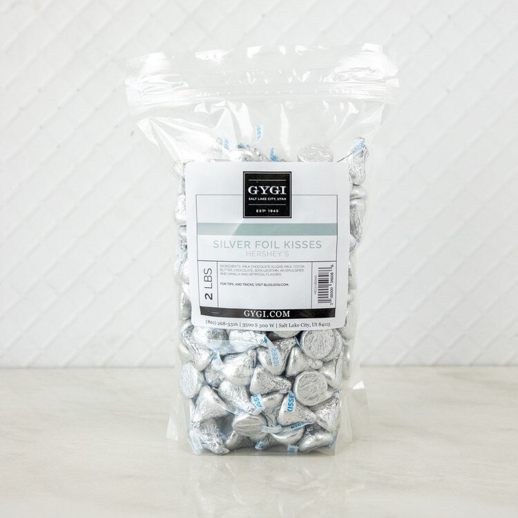 160002 Silver Foil Wrapped Hershey