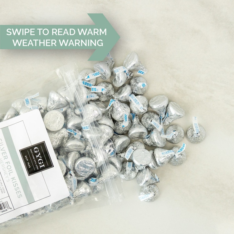 160002 Silver Foil Wrapped Hershey