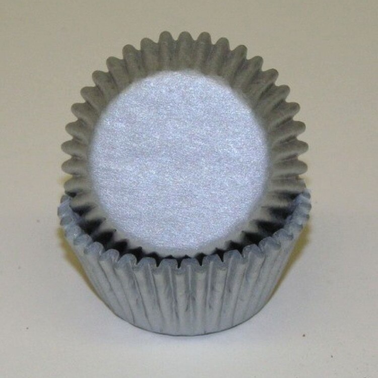 Mini Baking Cups Silver