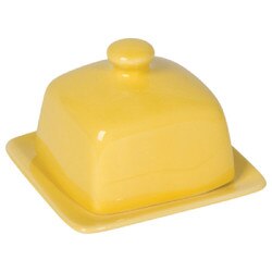 5036006 Square Butter Dish- Lemon