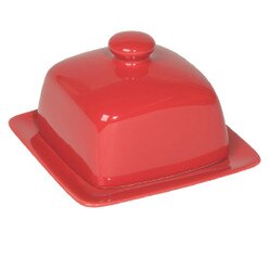 5036003 Square Butter Dish - Red