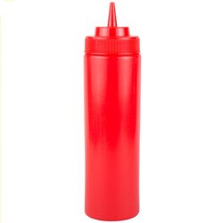 SB24WR Squeeze Bottle 24 oz Red Wid