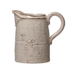 DF4196 Stoneware Pitcher with Glaze
