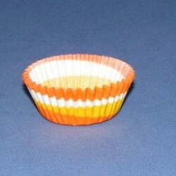 275S-OR Swirl Orange Mini Baking Cu