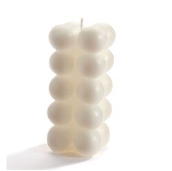 097063 Tall White Bubble Candle