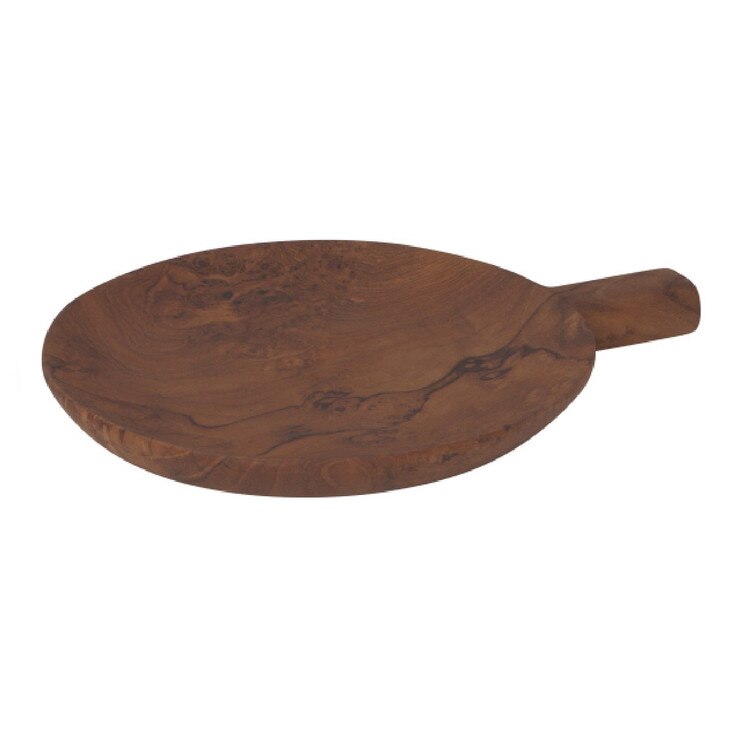 5200002 Teak Wood Paddle Tray - Med