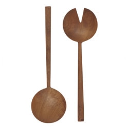 5202003 Teak Wood Round Salad Serve