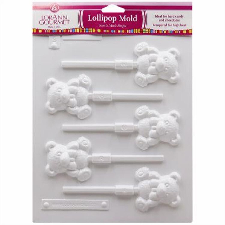 5567 Teddy Bears Sucker Candy Mold