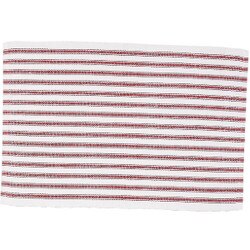 842621924CR Ticking Stripe Crimson