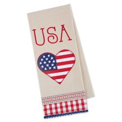 753625 USA Americana Love Dish Towe