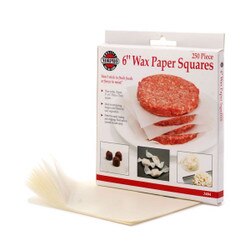 3404 Wax Paper 6" Squares - 250 Pac
