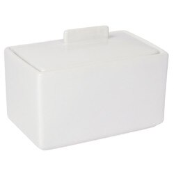 5135001 White 1 Lb. Butter Dish