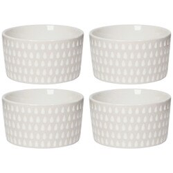 L160002 White Cloudburst Ramekins S