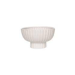TE00479-M White Fluted Pedestal Bow