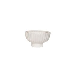 TE00479-S White Fluted Pedestal Bow