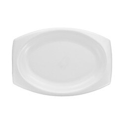 9PRWQR White Laminated Foam Platter
