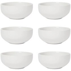 NBO1063D White Pinch Bowls Set of