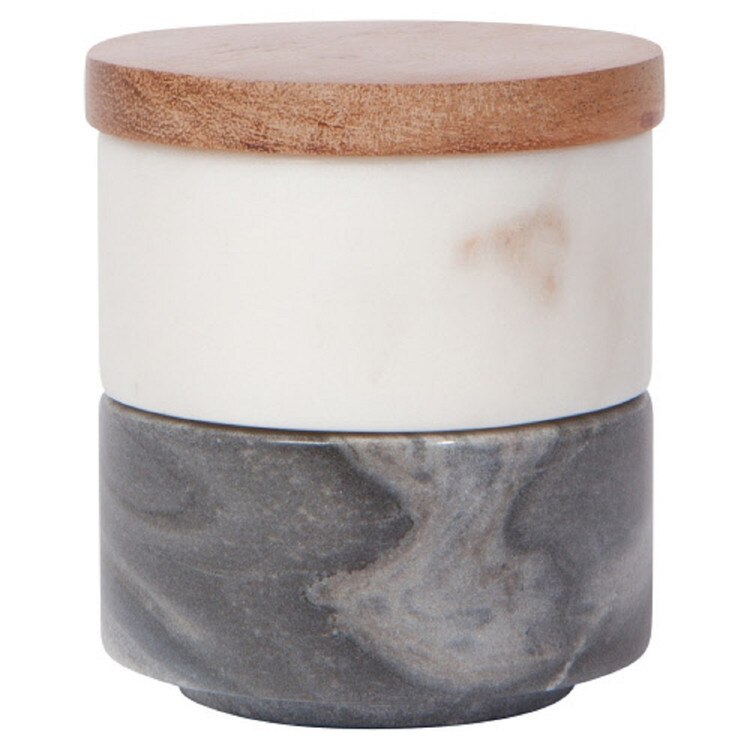 5222001 White/Slate Marble Salt Cel
