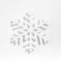 752029 White Snowflake Trivet
