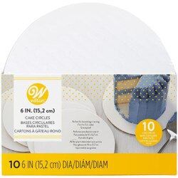 2104-64 Wilton 6" Round Cake Boards