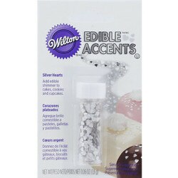 703-204 Wilton Silver Heart Edible