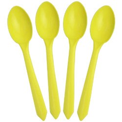 51716 Yellow Dessert Spoon