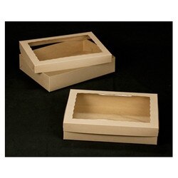 2104-2102 2 Piece Natural Cake Box