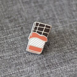 003 Chocolate Bar Enamel Pin - Doub