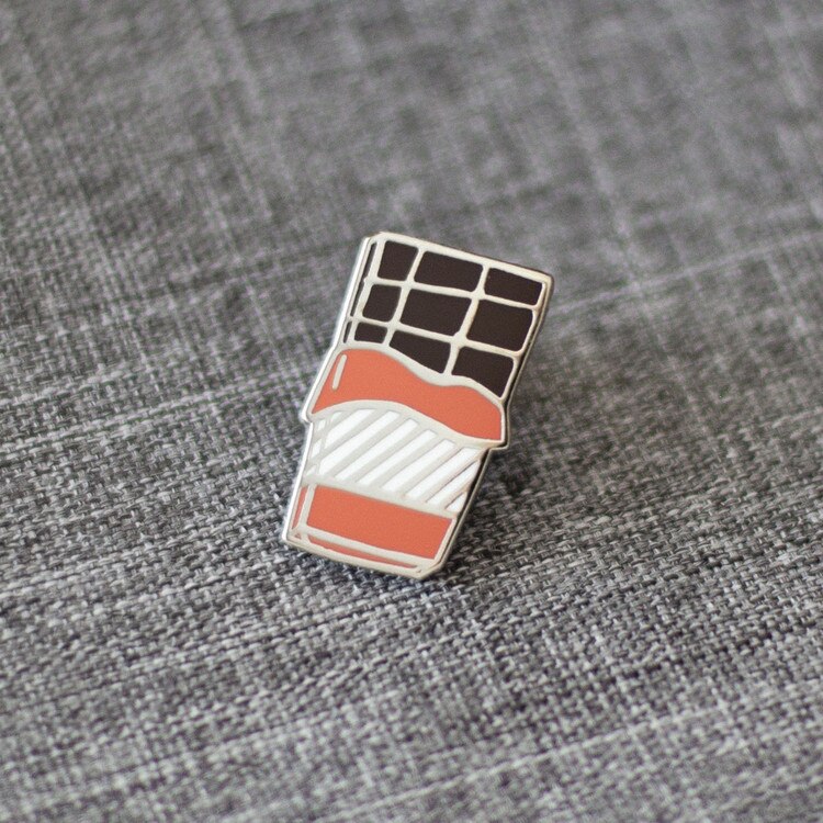 003 Chocolate Bar Enamel Pin - Doub