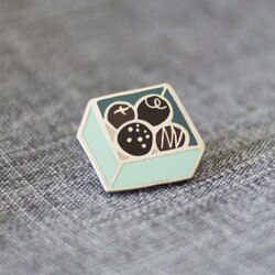 002 Chocolate Bon Bons Enamel Pin -