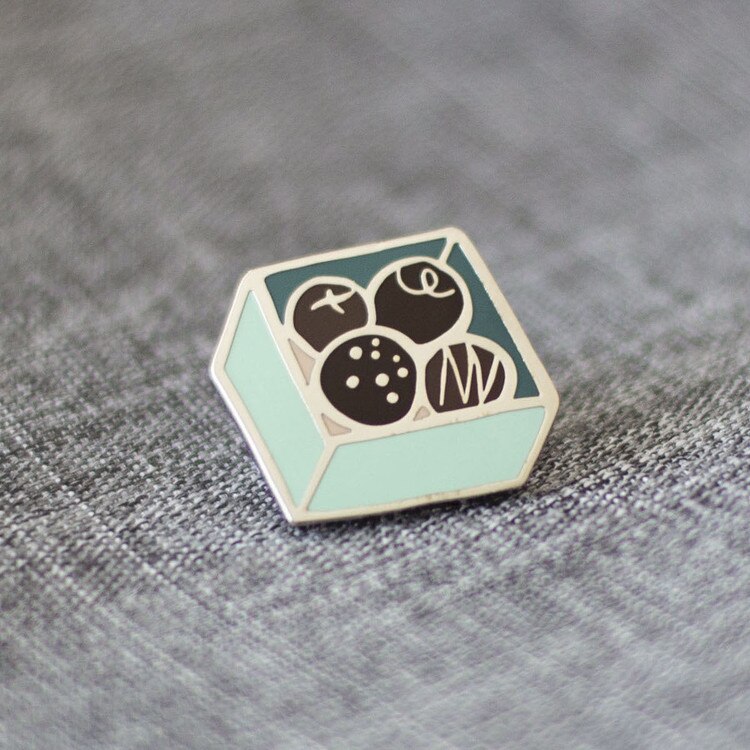 002 Chocolate Bon Bons Enamel Pin -