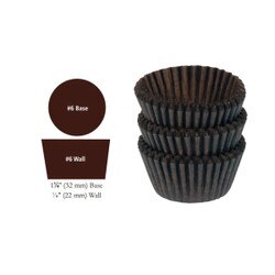 85-106 Brown #6 Candy Cup 500/pkg