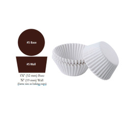 85-205 White #5 Candy Cup 500/pkg
