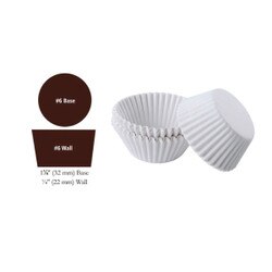 85-206 White #6 Candy Cup 500/pkg