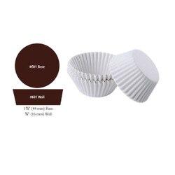 85-261 White #601 Candy Cup 500/pkg