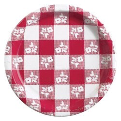 56188 Converting 7" Red Gingham Pap
