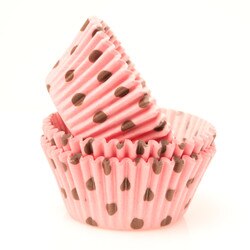 450CPD-PB Gygi Pink/Brown Polka Dot