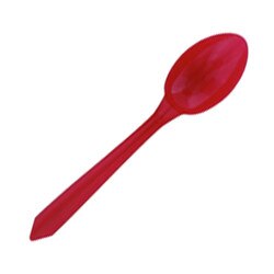 51713 Dessert Spoon - Red - Pack of