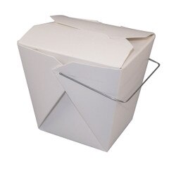 16WHWTWSTM 1 Pint Food Pail White -