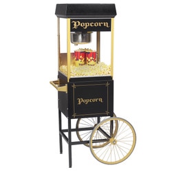 FUN POP BLACK AND GOLD POPCORN MACHINE