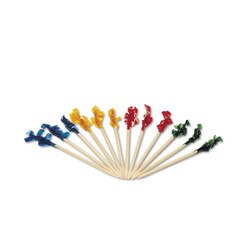 GOL-1001-1 3" Cellophane Frill Pick