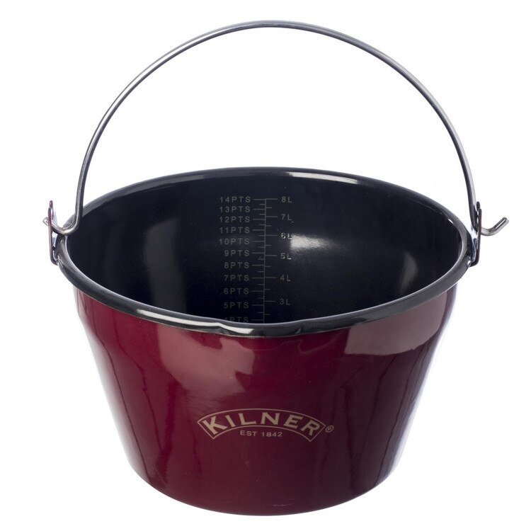 0025.431 Kilner Red Enamel Jam Pan
