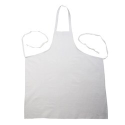 WBA Bib Apron - White - No Pocket