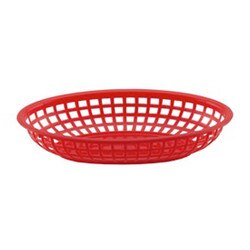 FFB96RD Red Fast Food Basket - 9" x