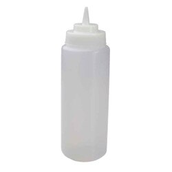 SB32WC Squeeze Bottle 32 oz Clear W