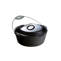 Lodge 12 7 QT Dutch Oven with Spiral Ball Handle