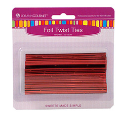 5717 LorAnn Red Metallic Foil Twist