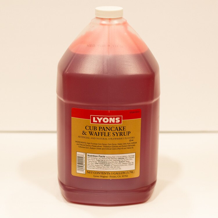 0212 Lyons Strawberry Pancake Syrup